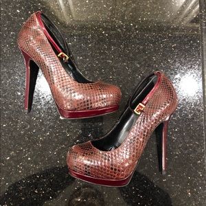 Fendi Fall 2014 tamarind/cherry Mary Janes